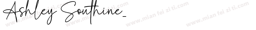 Ashley Southine字体转换
